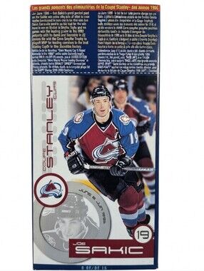2000 🧀 Kraft Dinner Joe Sakic (Box-Cut) Colorado Avalanche